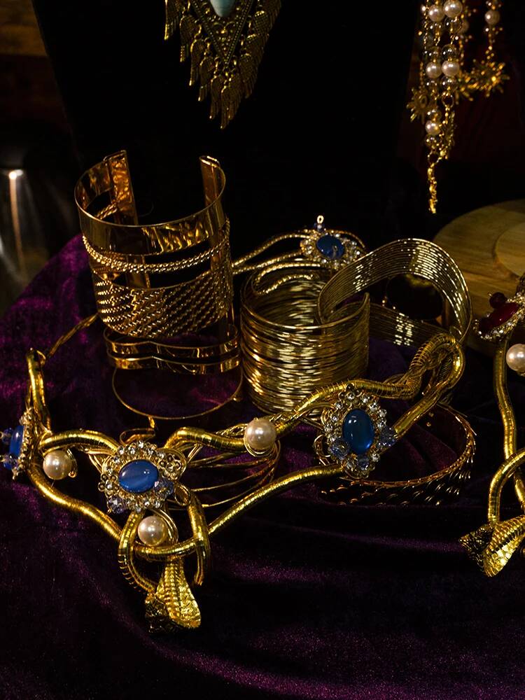 Cos Egyptian Headdress Pharaoh - Cosplay Prop Making ulasan dan harga