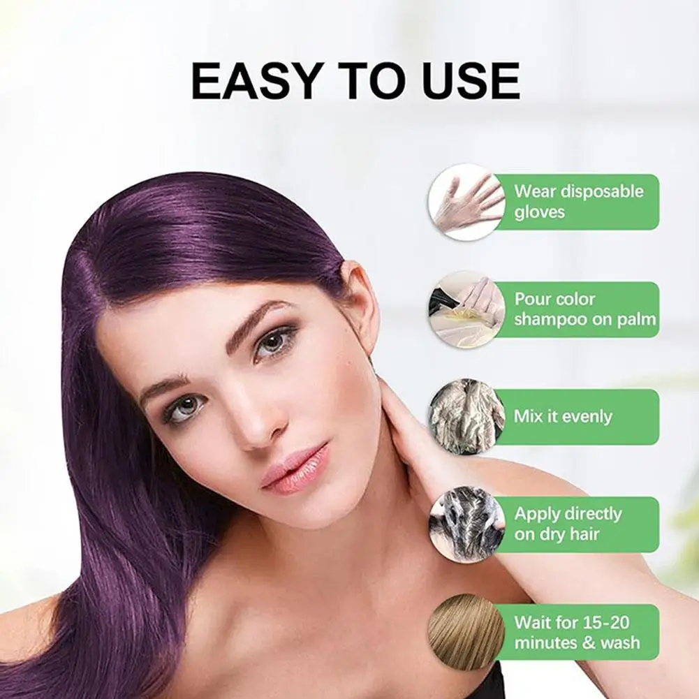 Hair Dye Coloring Shampoo 3 in - Hair Spray Color ulasan dan harga