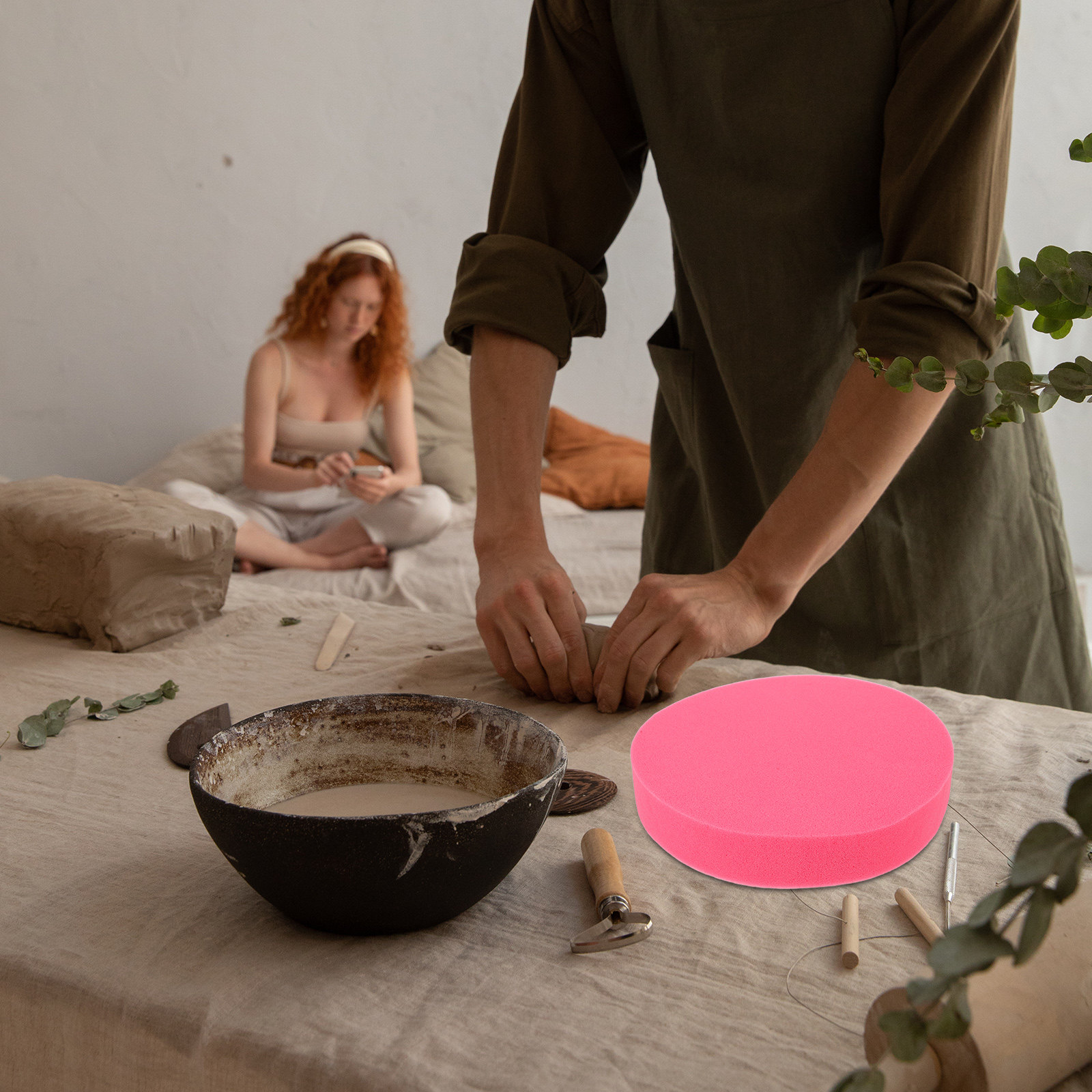 Pottery Sponge Cushion 13.56 I - Foam Clay Sculpt ulasan dan harga