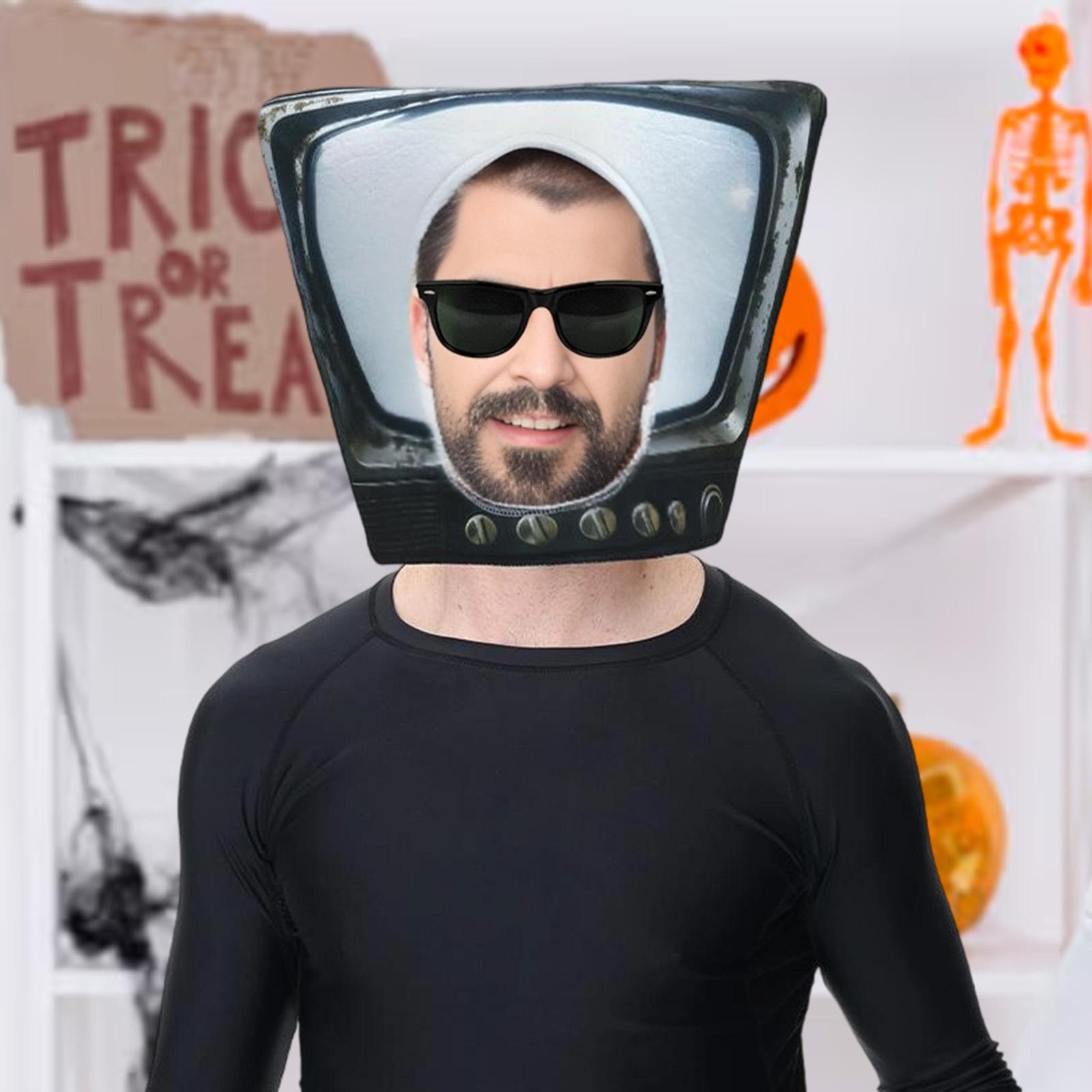 Novelty Cute TV Mask Hat for H - Cosplay Prop ulasan dan harga