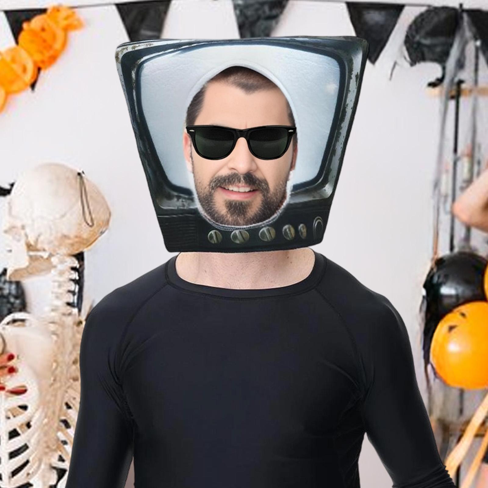 Novelty Cute TV Mask Hat for H - Cosplay Prop ulasan dan harga