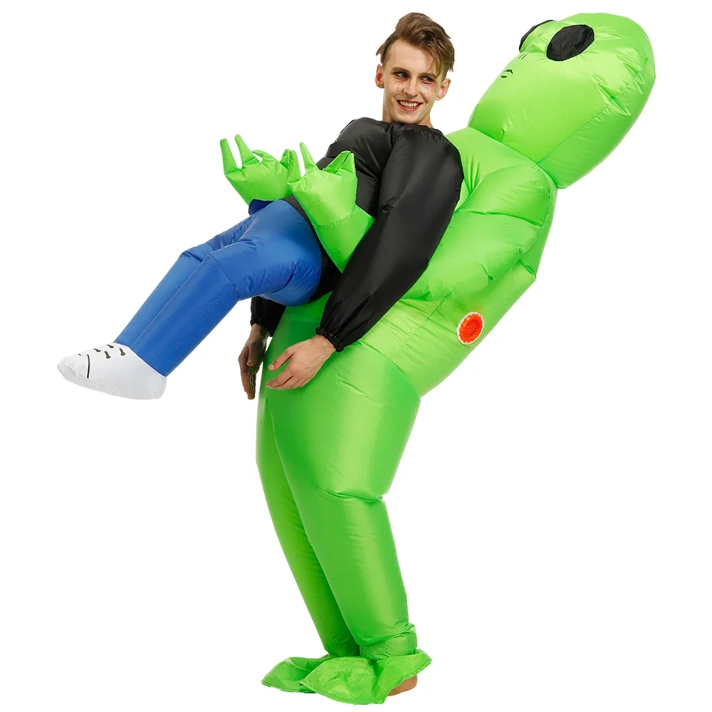 Men Women Funny Alien Blow Up  - Cosplay Prop ulasan dan harga