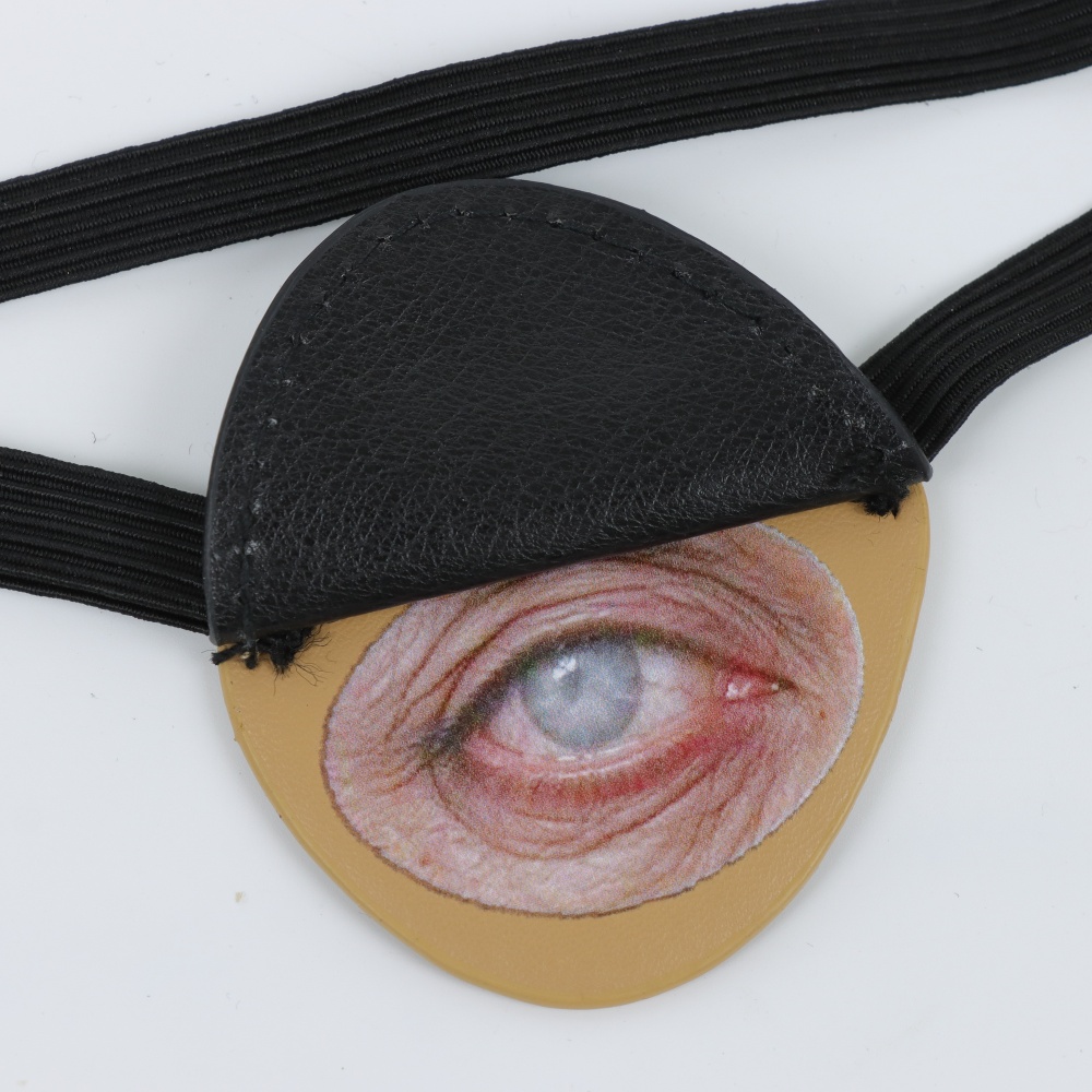 Black PU Leather Pirate Eyepat - Cosplay Prop ulasan dan harga